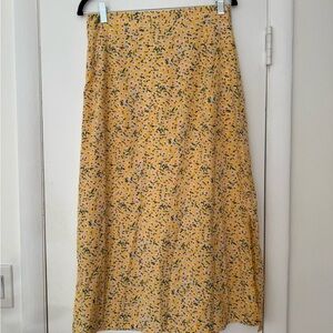 Floral Yellow Women's Skirt